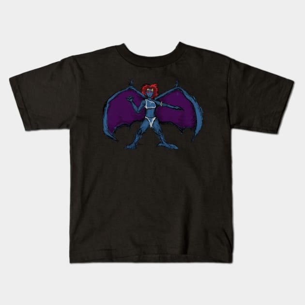 Demona Kids T-Shirt by Joshor